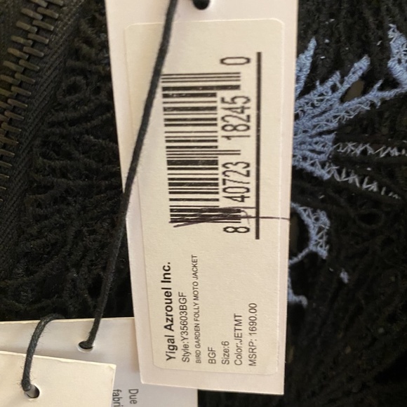 Yigal Azrouel Asymatrical Lace Jacket - NEW - Picture 6 of 8